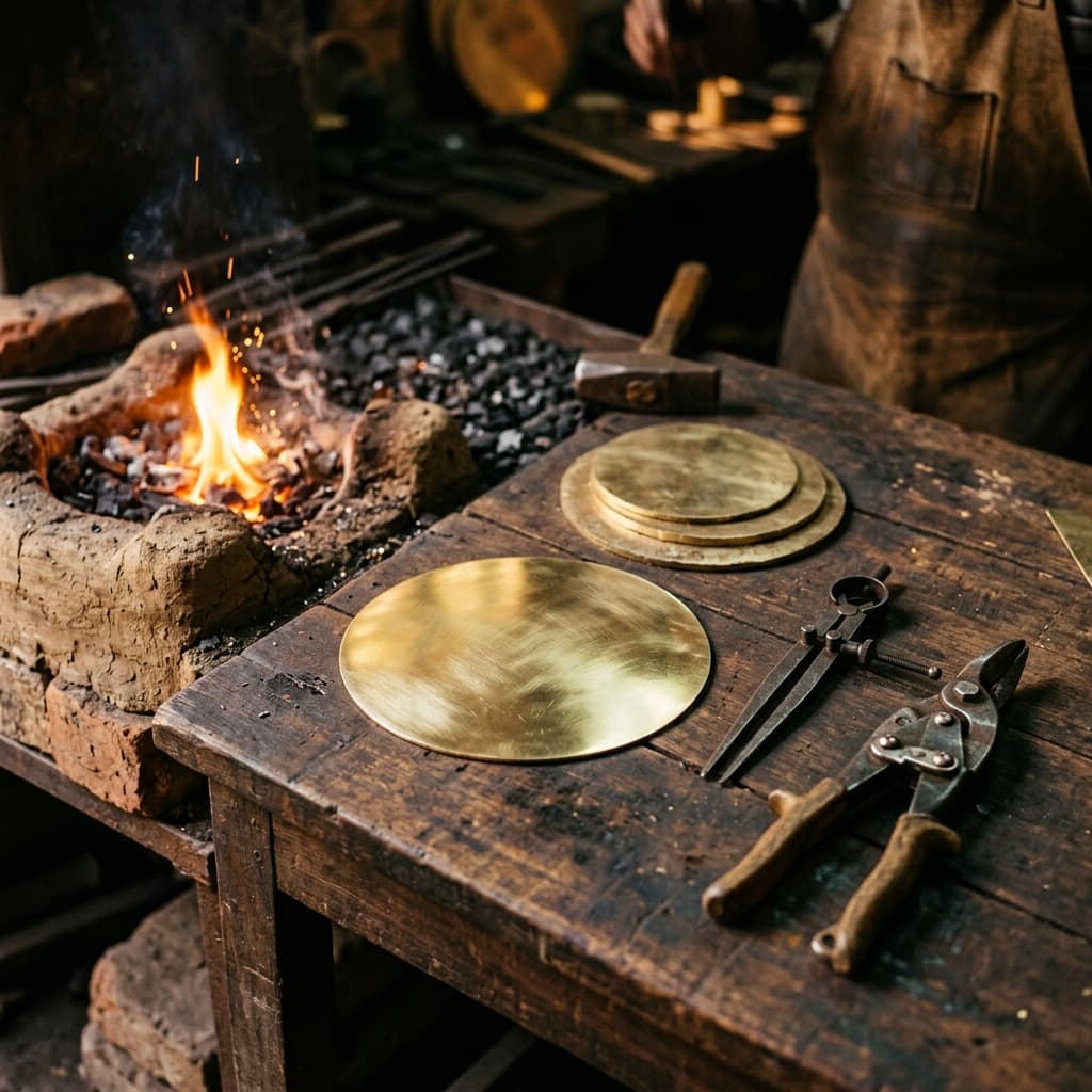 The disc — step 01 of the metalworking process