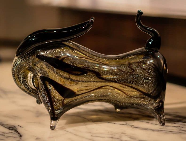 Aurora Art-Glass Sculpture — Hand-blown art glass