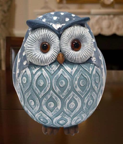 Ulûka Painted Owl — Hand-painted ceramic
