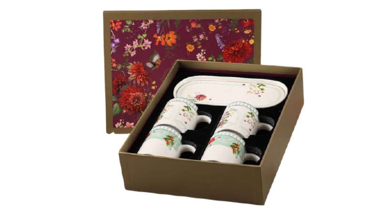 Ichkan Floral Mug Set — Fine bone china