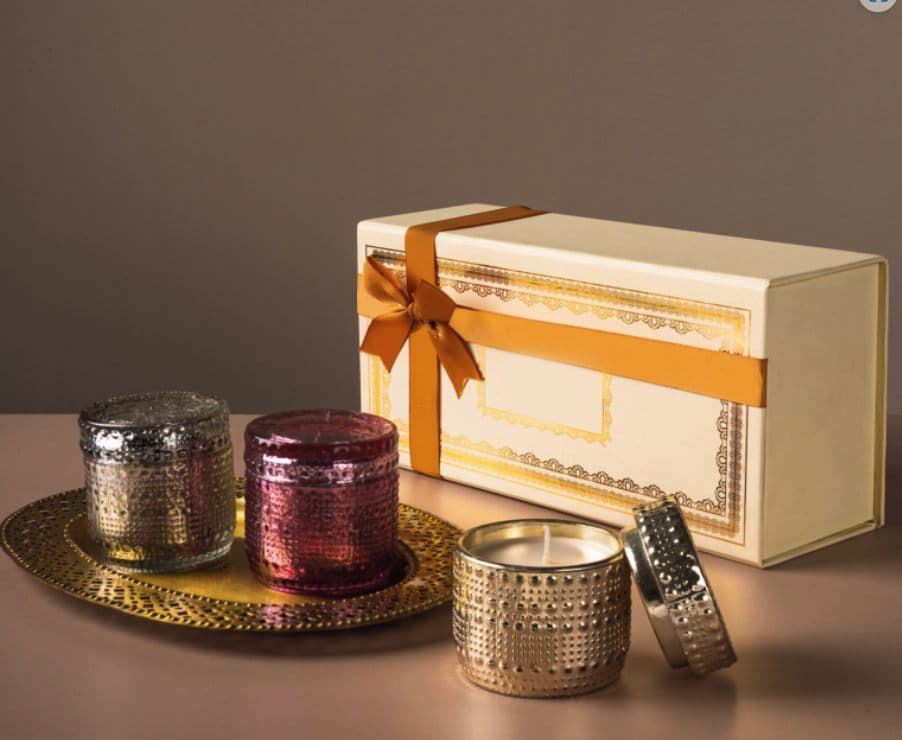 Noor Mercury Votive Set — Mercury glass